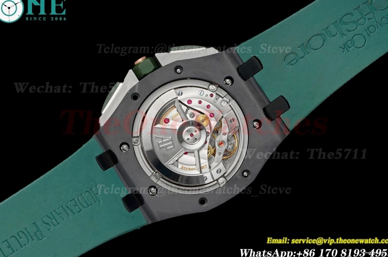 Ceramic Green A3126 2020 44mm Royal Offshore Oak RSF Dial RU 0411